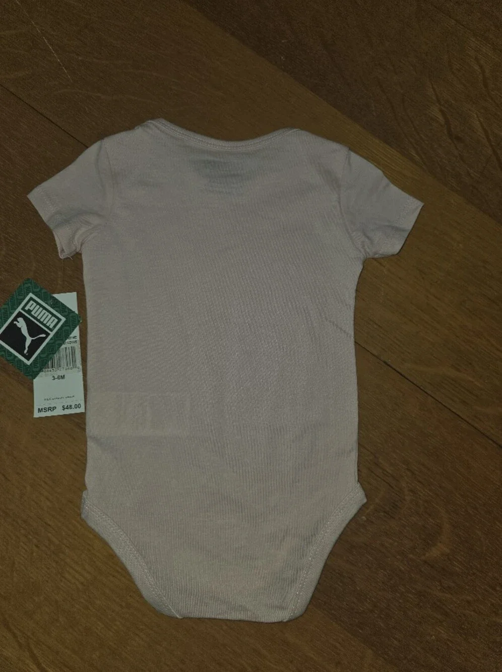 NWT Short Sleeve Bodysuit Infant Girl's PUMA 3-6 Months